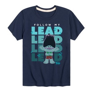Boys' - Trolls - Branch Follow My Lead Short Sleeve Graphic T-Shirt - 1 of 4