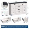 9 Drawer Dresser with Charging Station, 54" Wide Wood Dresser with Metal Handle, Vintage TV Stand, Chest of Drawers - 3 of 4