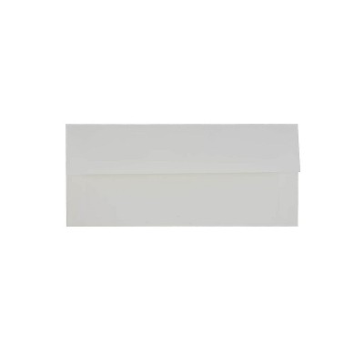 JAM Paper Strathmore #10 Business Envelope 4 1/8" x 9 1/2" Bright White 25/Pack (18506)