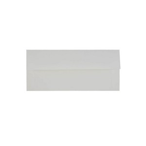 JAM Paper Strathmore #10 Business Envelope 4 1/8" x 9 1/2" Bright White 25/Pack (18506) - 1 of 2