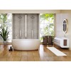 Evideco French Home Goods Ultra-Soft Microfiber Bath Mat Runner - Non-Slip, Machine Washable - Perfect for Double Sinks & Bathrooms - 4 of 4