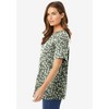 Woman Within Plus Size Perfect Printed Short-Sleeve Crewneck Tee - 4 of 4