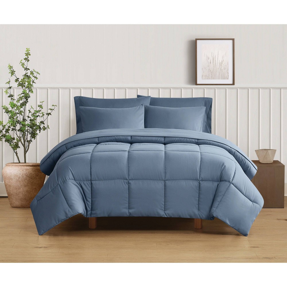 Photos - Duvet Truly Soft 3pc King Comforter Set Blue