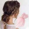 Unique Bargains Silver Wire Bow Scrunchies 1 Pc - 2 of 4