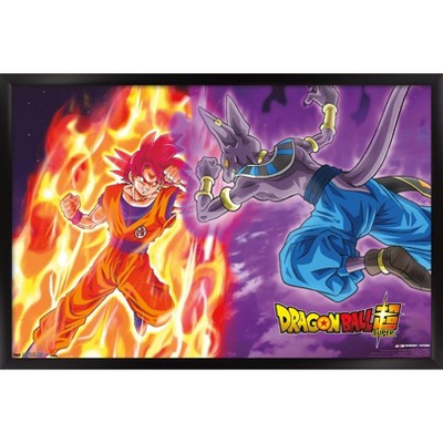 Super Saiyan Blue Goku and Vegeta (Dragon Ball Super) Poster for