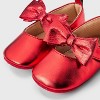 Baby Girls' Bow Dress Flat Shoes - Cat & Jack™ Red - image 2 of 2