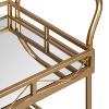 Kate and Laurel Ketia Rectangle Metal Bar Cart, 23x13x35, Gold - 4 of 4