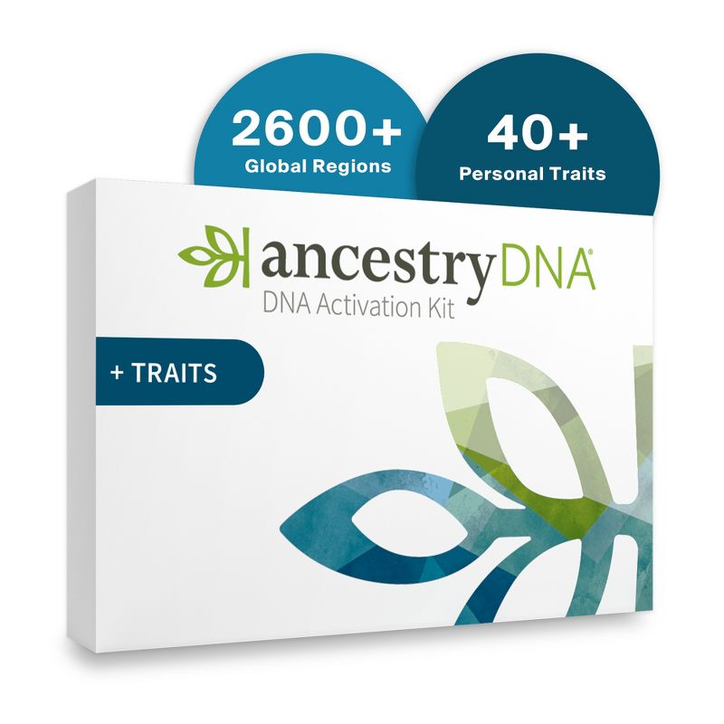 AncestryDNA + Traits: Genetic Ethnicity + Traits Test with 40+ Appearance and Sensory Traits, 1 of 10