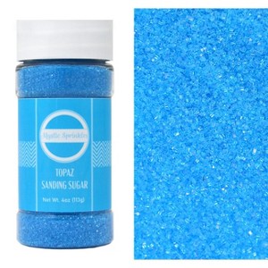 Mystic Sprinkles Topaz - Light Blue Sanding Sugar 4oz - 1 of 4