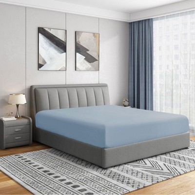 White Full Deep Pocket Microfiber Fitted Sheet Set
