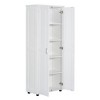 ORRD Black Storage Cabinet with 2 Doors, Adjustable Shelf, MDF Board for Bathroom or Office - 4 of 4