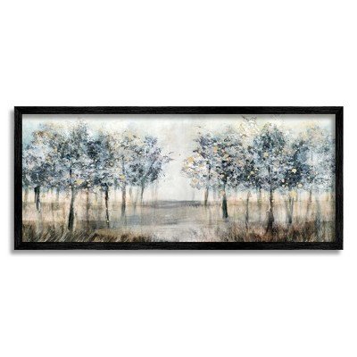 Stupell Industries Modern Tree Grove Framed Giclee Art, 13 X 30 : Target