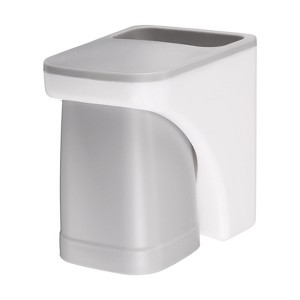Unique Bargains Durable Plastic Magnetic Two-in-One Design No-Punch Installation Toothbrush Holder - 1 of 4