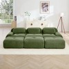 Oversized Corduroy Modular L/U-Shaped Cloud Sectional Sofa with Ottomans, Free combination, Pet-Friendly, No Assembly Required - 4 of 4