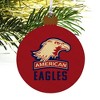 American University Eagles Logo Wood Christmas Tree Holiday Ornament - 4 of 4