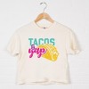 Simply Sage Market Tacos And Yap Boxy Crop Top - 3 of 4