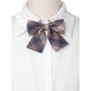 Elerevyo Women's Colorful Plaid Pretied Bow Ties with Elastic Band - 4 of 4