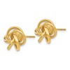 Black Bow Jewelry 12mm Polished Love Knot Post Earrings in 14k Yellow Gold - 2 of 4