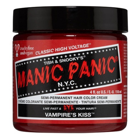 Manic Panic Classic Temporary Hair Color - Red - 4oz : Target