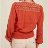 Women's EMBROIDERED TOP - Hem & Thread - 3 of 4