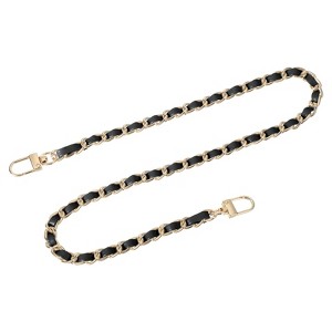 Unique Bargains Leather Iron Flat with Buckles Shoulder Bags Handbag Chains - 1 of 4