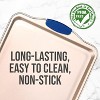 NutriChef Small Cookie Sheet - Kitchen Oven Baking Pan with Blue Silicone Handles - 2 of 4