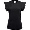VENUS Womens Ruffle Sleeve Tee - 4 of 4