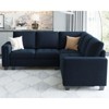 Belffin Modular Velvet Tufted L Shaped 4 Seater Corner Sofa - 2 of 4