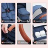 3-in-1 Reversible Baby Stroller, High Landscape Foldable Pushchair with Adjustable Backrest, Canopy & Foot Cover - 3 of 4