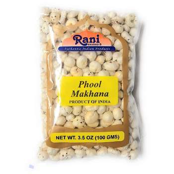 Phool Makhana (Fox Nut / Popped Lotus Seed) - 3.5oz (100g) - Rani Brand Authentic Indian Products
