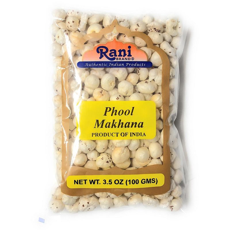 Phool Makhana (Fox Nut / Popped Lotus Seed) - 3.5oz (100g) - Rani Brand Authentic Indian Products, 1 of 4