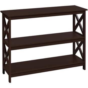 Yaheetech 3-Tier Wooden Console Table X Design Entryway Table