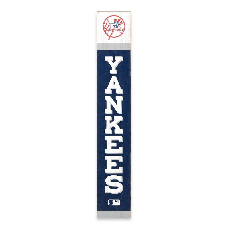 MLB New York Yankees Baseball Vertical Wood Sign Panel, 1 of 5