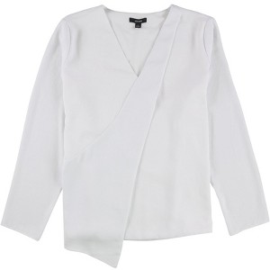 Alfani Womens Draped Front Pullover Blouse - 1 of 2