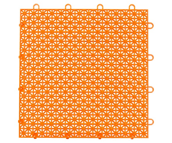 12"x12" Armadillo Floor Tile 9 Pack - Fire Orange