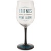 Pavilion Gift Company - Wine Alone - 12 oz Wine Glass Tealight Holder - Candle Holders - 4 of 4