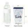 Big Dot of Happiness It's Twin Boys - Blue Twins Baby Shower Favor Popcorn Treat Boxes - Set of 12 - 2 of 4
