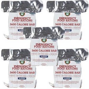 Grizzly Gear Emergency Food Rations- 3600 Calorie Blueberry Bar (5 Pack) - 15 Day, 360 Hr Supply For Disaster Preparedness- 5 Yr Shelf Life - 1 of 4