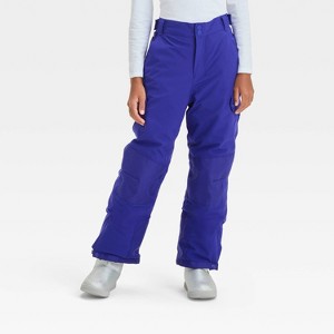 Kids Solid Snow Pants All In Motion Purple M Plus