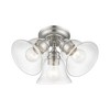 Livex Lighting Moreland 3 - Light Semi-Flush Mount in  Brushed Nickel - 4 of 4