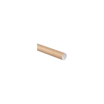 Juvale 12 Pack Mailing Tubes With Caps, 2x16 Inch Kraft Paper