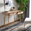 Lily 2 Drawer Desk - DSK9006 - Natural/Brass - Safavieh - 2 of 4