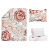 Sweet Jojo Designs Girl Toddler Bedding Set Peony Floral Garden Pink and Ivory 5pc - 3 of 4