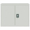 vidaXL File Cabinet Light Gray 35.4"x15.7"x27.6" Steel - 3 of 4