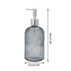 Unique Bargains Durable Vertical Stripes Soap Dispenser 13.53oz 1 Pc - 4 of 4