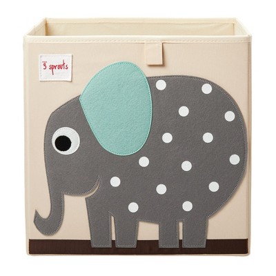 3 Sprouts Toy Storage Cube - 13" - Elephant