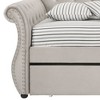 Acme Furniture Twin/Full Adkins Bed Beige Velvet - 4 of 4
