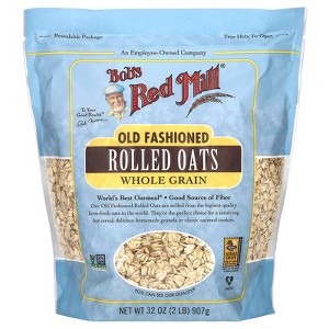 Bob's Red Mill, Old Fashioned Rolled Oats, Whole Grain, 32 oz - 1 of 2