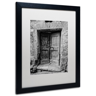 Trademark Fine Art -Moises Levy 'Siena Door' Matted Framed Art