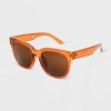 Women's Shiny Metal Rectangle Sunglasses - Universal Thread™ - image 2 of 2